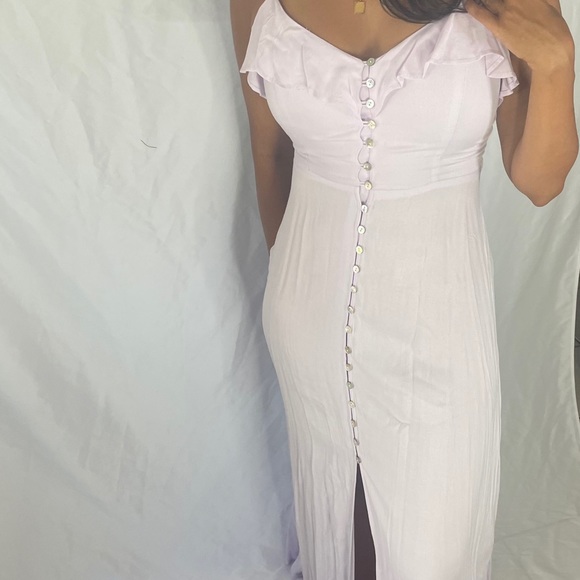 NWT Forever 21 Lilac Maxi Dress - Picture 2 of 3